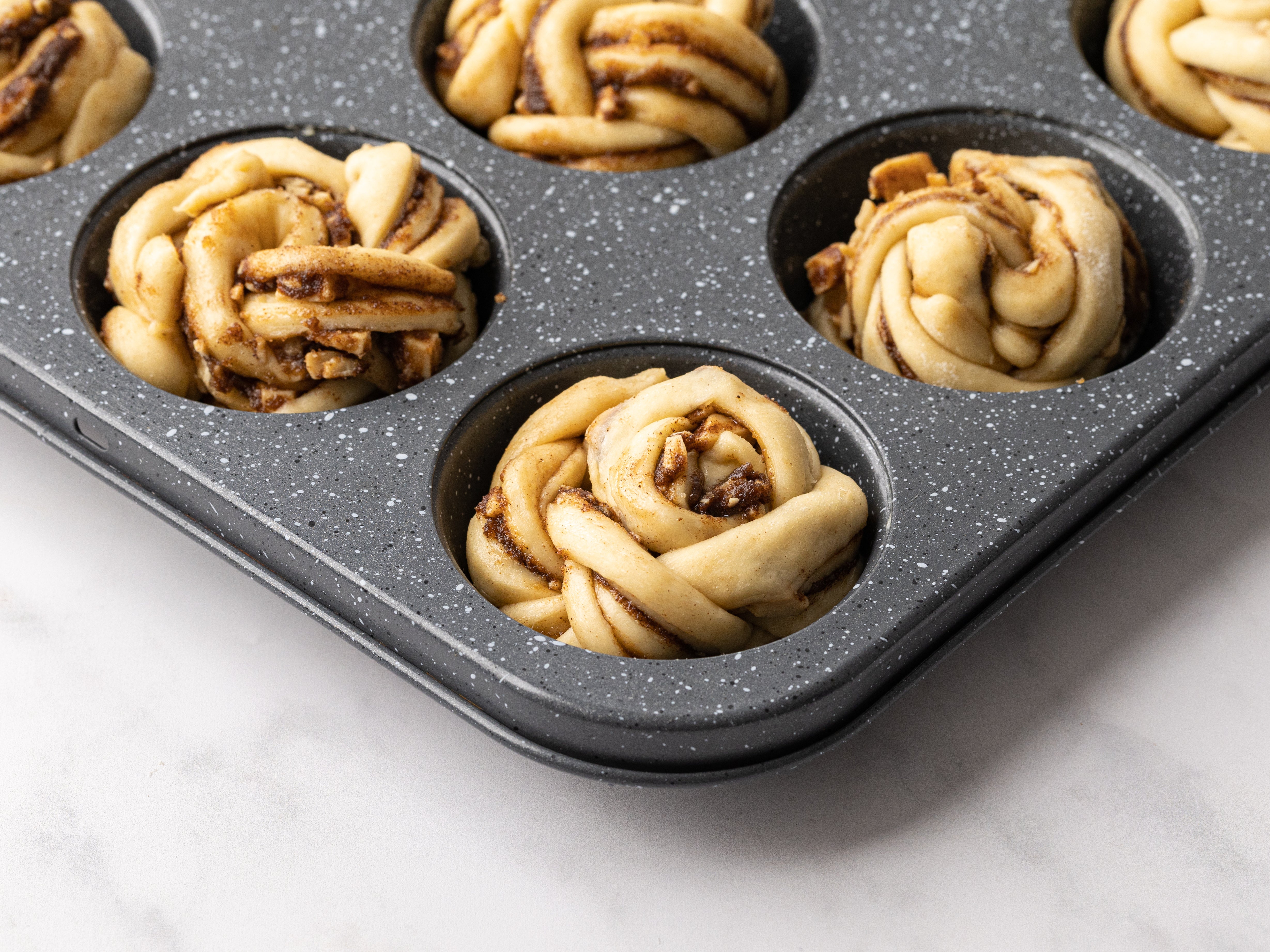 Golden cinnamon roll knots Baking Mad